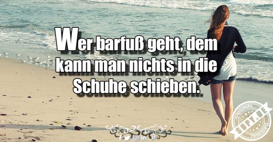 Wer barfuß