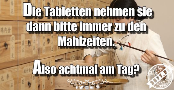 Tabletten nehmen