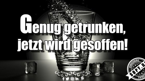 Trinkspruch mit Eskalation: Jetzt wird erst gesoffen