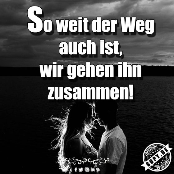 Gemeinsamkeitsversprechen warm: Zusammen jeden Weg gehen