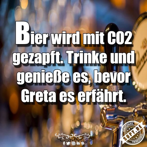 Bier mit CO2
