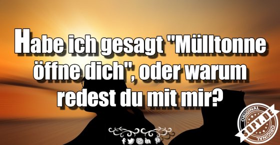 warum redest du