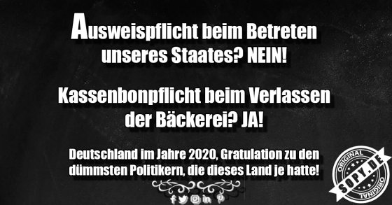 Kassenbonpflicht statt Ausweispflicht: Bittere Ironie