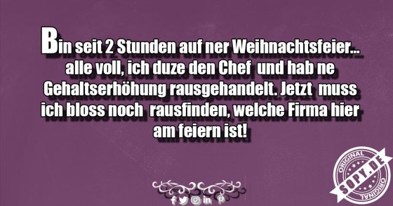 Weihnachtsfeier eskaliert: Chef geduzt, Gehalt erhöht