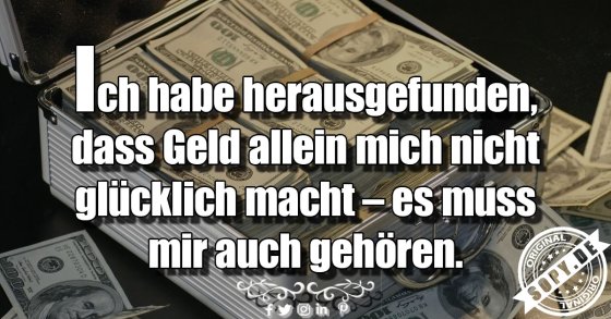 Geld allein