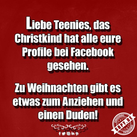 Weihnachtshumor: Christkind checkt Facebook-Profile
