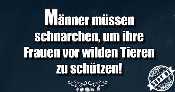 Schnarchausrede clever: Schutz vor wilden Tieren