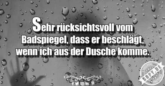 rücksichtsvoll vom Badspiegel
