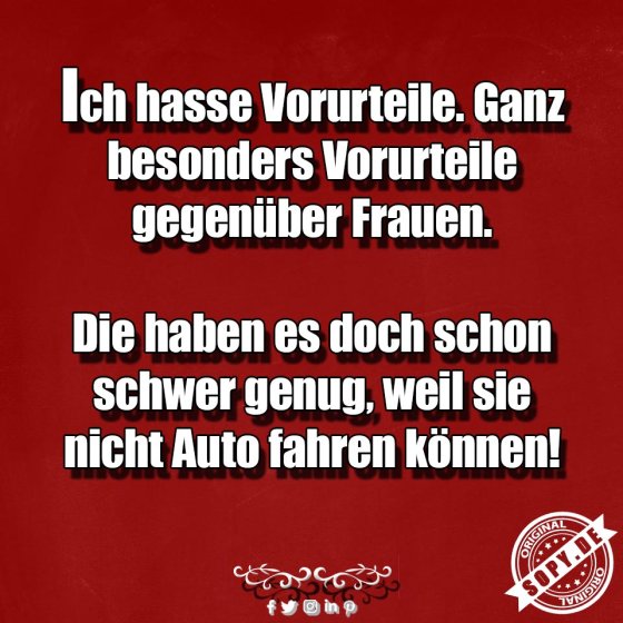 Vorurteilsironie doppelt: Hass auf Vorurteile mit Vorurteil