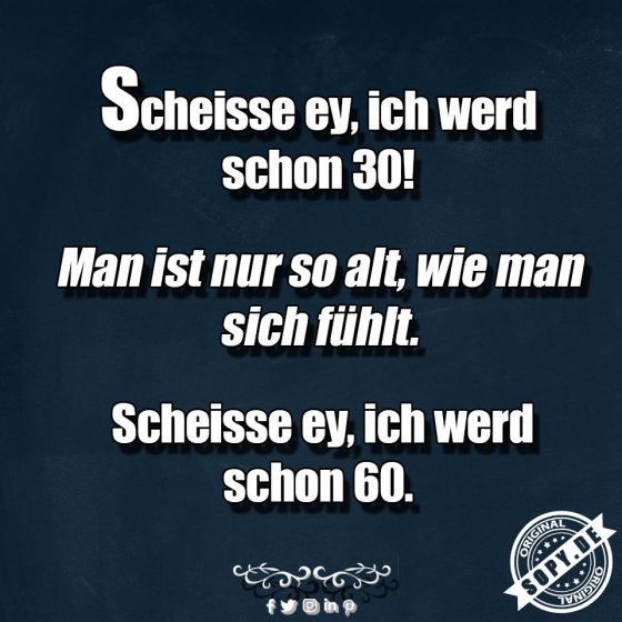 Altersschock relativiert: Man ist so alt wie man fühlt