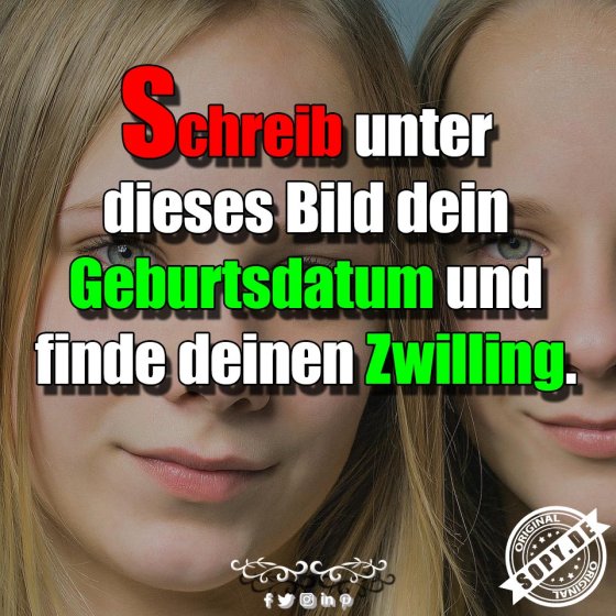 Geburtsdatumsspiel viral: Finde deinen echten Zwilling