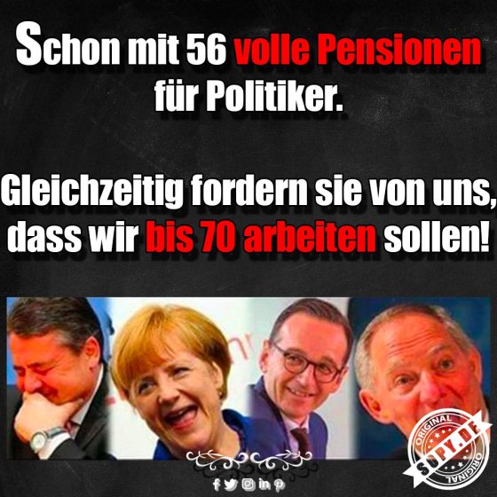 Politikerpension bissig: Volle Rente schon mit 56