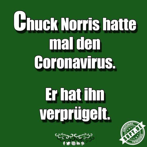 Chuck-Norris-Witz: Coronavirus einfach verprügelt