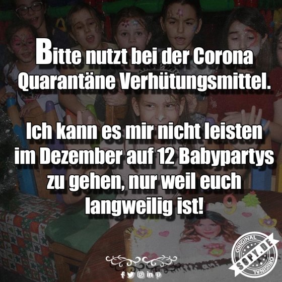 Quarantäne-Langeweile: Bitte an Verhütung denken