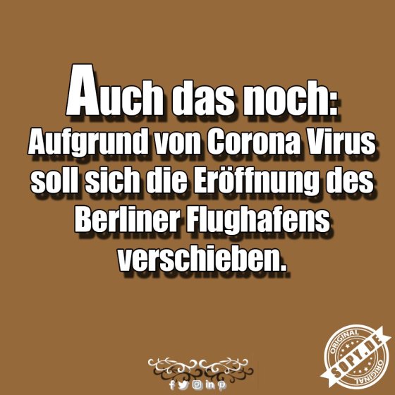 Corona Virus Flughafen