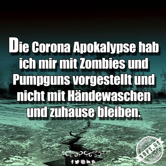 Corona-Apokalypse anders als erwartet: Kein Zombie