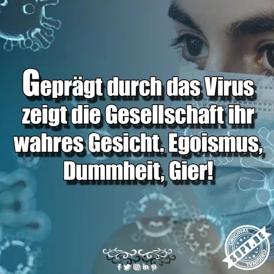Gesellschaftsspiegel bitter: Wahres Gesicht durch Virus