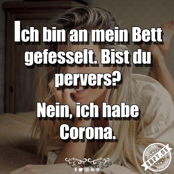 Corona im Bett