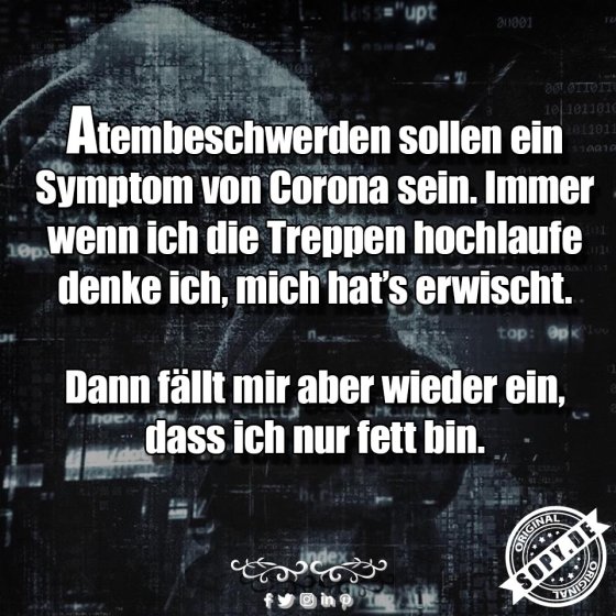 Symptom von Corona