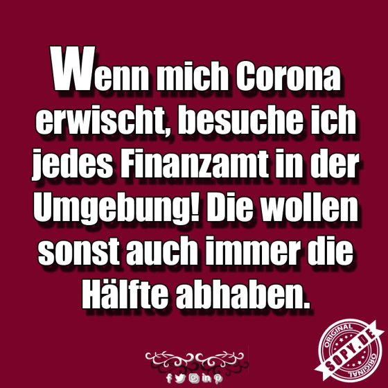 Corona erwischt