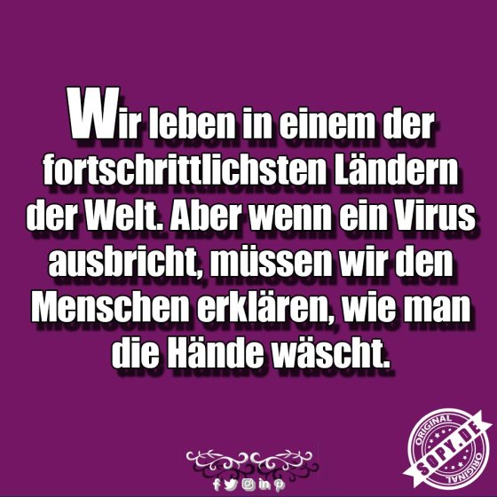 Corona Hände waschen