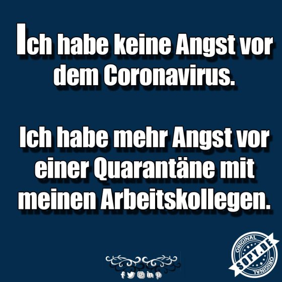 keine Angst Coronavirus