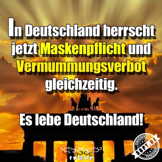 Regelparadox Deutschland: Maskenpflicht trifft Verbot