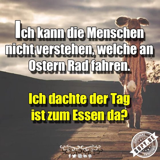Osterunverständnis klar: Ostern ist zum Essen da