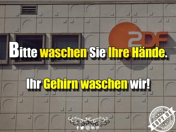 Medienskepsis provokant: Hände waschen, Gehirn auch