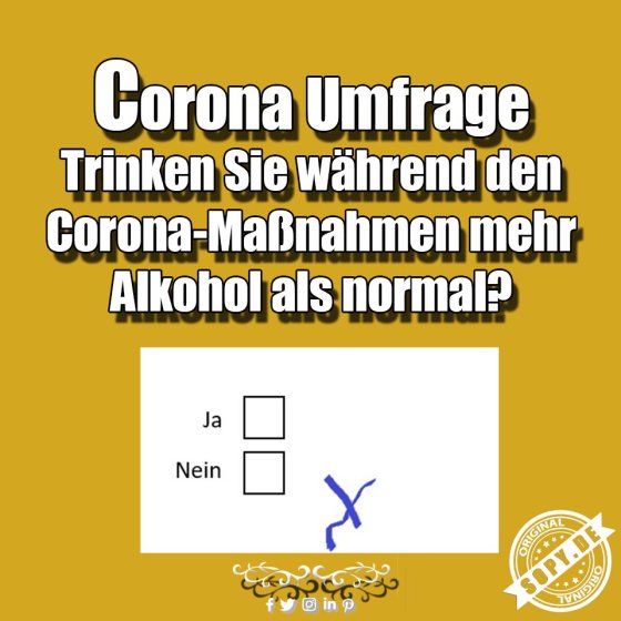 Alkoholkonsum in Corona-Zeiten: Ehrliche Umfrage