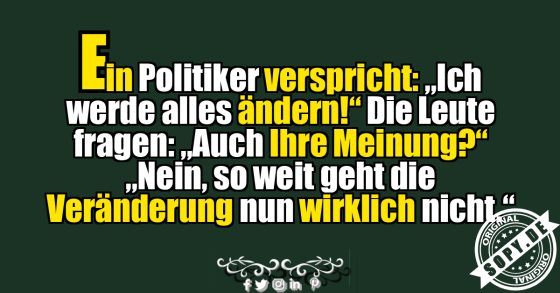 Alles ändern, außer sich selbst