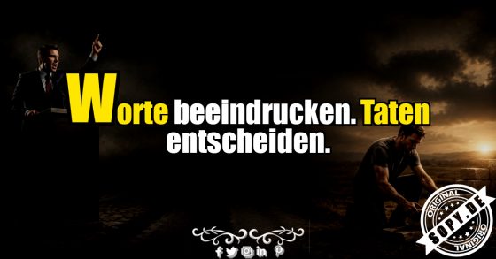Am Ende zählt das Handeln