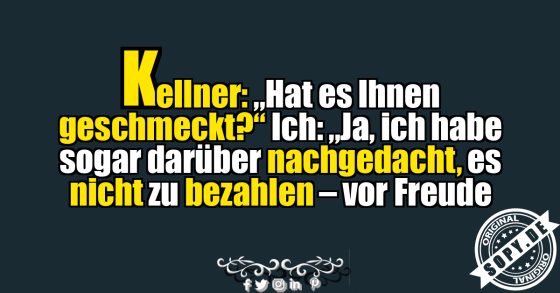 Bezahlen vor Freude vergessen