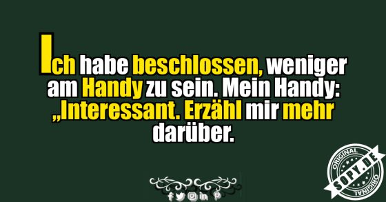 Das Handy gewinnt immer