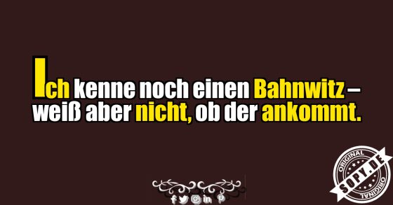 Der Bahnwitz kommt an