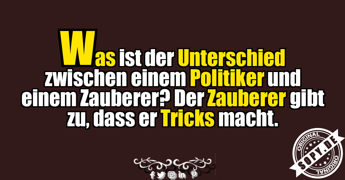 Politiker und Zauberer mit Trickkarten im Vergleich