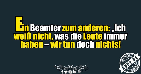 Der klassische Beamtenwitz