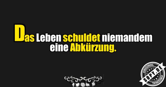 Der lange Weg lohnt sich
