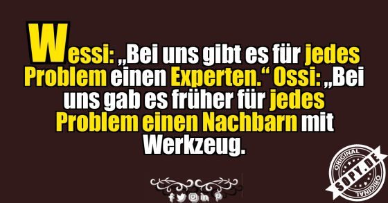 Der Nachbar ersetzt den Experten