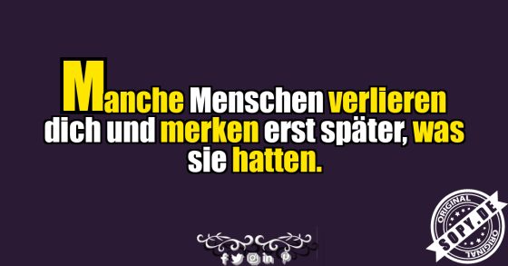 Erst verloren, dann verstanden