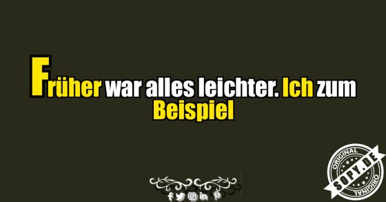 Früher war ich leichter