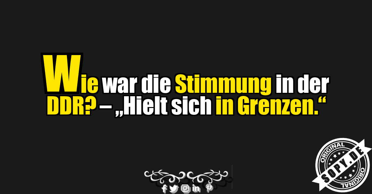 Humorvoller DDR-Wortwitz
