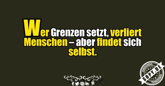 Grenzen zeigen, sich selbst finden