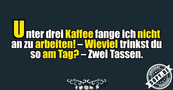 Kaffee vor der Arbeit