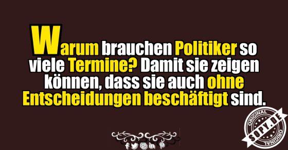 Politiker im Terminstress