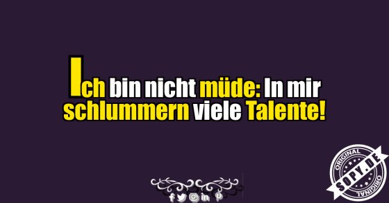 Schlafende Talente
