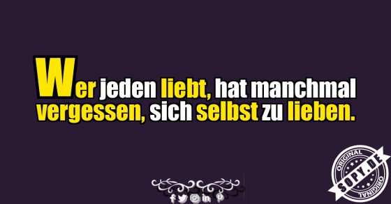 Vergiss dich nicht