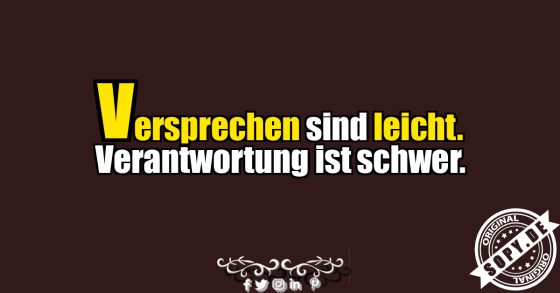 Versprechen oder Verantwortung