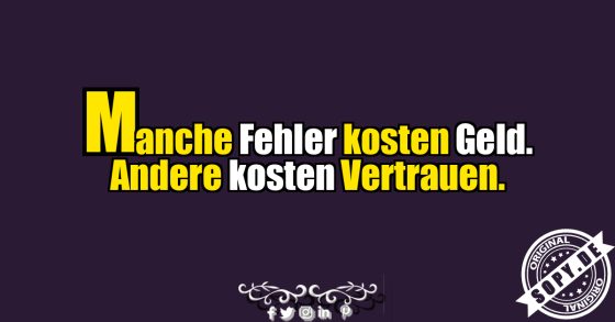 Vertrauen ist unbezahlbar