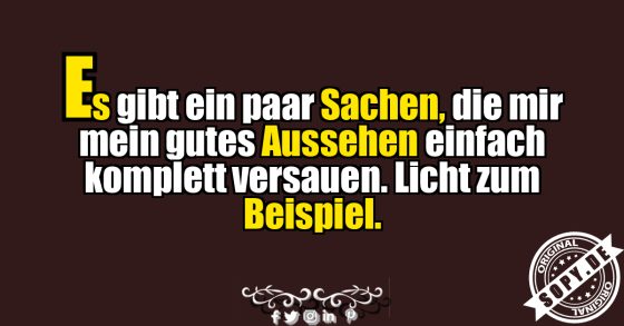Wenn Licht die Schönheit stört